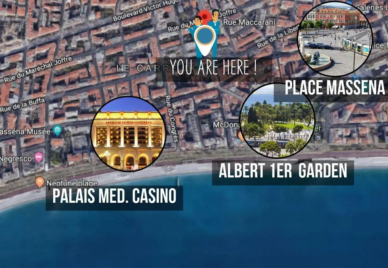 Apartment Nestor&Jeeves - Diamond Bay Terrace - Central - Close Sea Nice France